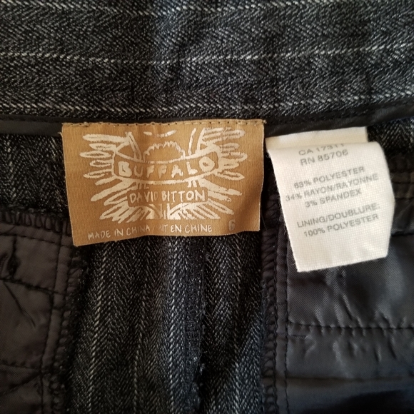 BUFFALO by David Bitton Gray Pants Trousers 6 -I06 - Picture 5 of 5